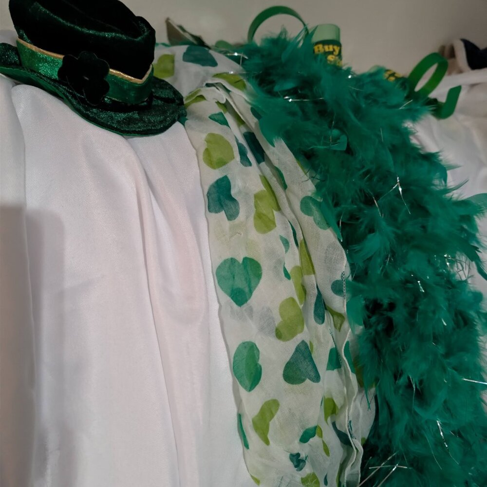 Saint Patrick's Day Accessories NIB Lights & Scarfs